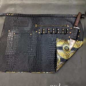 Medio mandil de piel grabada 610
