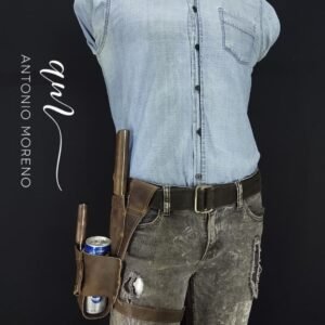 kit porta cerveza y funda para cuchillos
